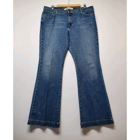 Vtg Mossimo Denim Long & Slender Women's Size 18 Wide-Leg‎ Bootcut High-Waist - Picture 16 of 16